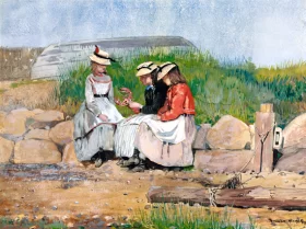 A Fisherman's Daughter 1873 by Winslow Homer A Fisherman's Daughter 1873 by Winslow Homer