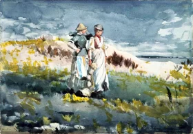 The Dunes, 1894 by Winslow Homer The Dunes, 1894 by Winslow Homer