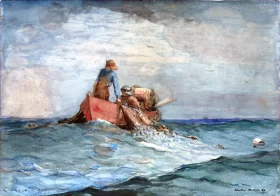 Hauling in the Nets, 1887 by Winslow Homer Hauling in the Nets, 1887 by Winslow Homer