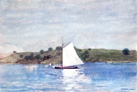 Sailing calm water 1880 by Winslow Homer Sailing calm water 1880 by Winslow Homer