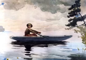 The Boatman 1891 by Winslow Homer The Boatman 1891 by Winslow Homer