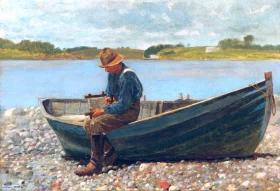 Winding Line 1874 by Winslow Homer Winding Line 1874 by Winslow Homer