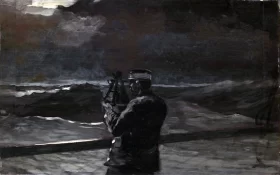 Taking an Observation, 1884 by Winslow Homer Taking an Observation, 1884 by Winslow Homer