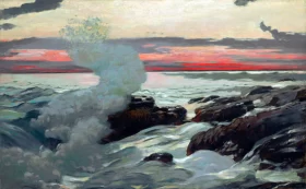 West Point, Prout's Neck 1900 by Winslow Homer West Point, Prout's Neck 1900 by Winslow Homer
