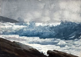 Prout’s Neck, Breakers 1883 by Winslow Homer Prout’s Neck, Breakers 1883 by Winslow Homer