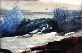 Prout's Neck Surf 1894 by Winslow Homer Prout's Neck Surf 1894 by Winslow Homer