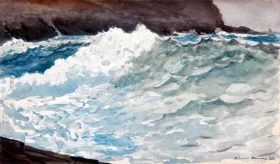 Surf, Prout’s Neck 1883 by Winslow Homer Surf, Prout’s Neck 1883 by Winslow Homer