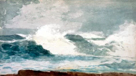Surf at Prout's Neck, 1895 by Winslow Homer Surf at Prout's Neck, 1895 by Winslow Homer