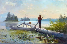 The Trapper 1870 by Winslow Homer The Trapper 1870 by Winslow Homer