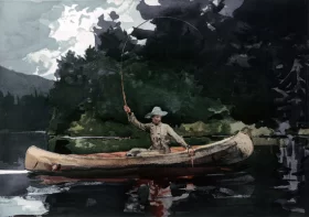 Fishing In the North Woods 1896 by Winslow Homer