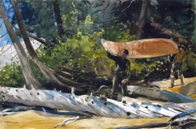 End of the Portage 1897 by Winslow Homer End of the Portage 1897 by Winslow Homer