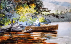 A Good One, Adirondacks, 1889 by Winslow Homer A Good One, Adirondacks, 1889 by Winslow Homer
