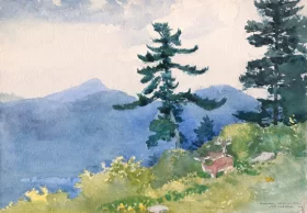 North Woods Club, Adirondacks 1892 by Winslow Homer North Woods Club, Adirondacks 1892 by Winslow Homer