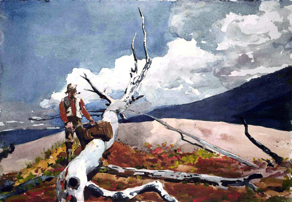 Woodsman and Fallen Tree, 1891 by Winslow Homer, oil painting reproduction on canvas Woodsman and Fallen Tree, 1891 by Winslow Homer