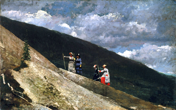 In the Mountains 1877 by Winslow Homer, oil painting reproduction on canvas In the Mountains 1877 by Winslow Homer