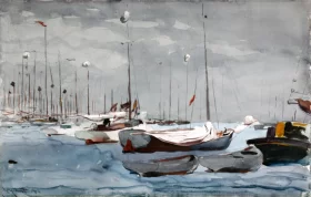 Fishing Boats, Key West 1904 by Winslow Homer Fishing Boats, Key West 1904 by Winslow Homer