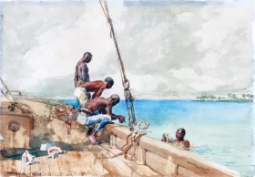 The conch divers 1885 by Winslow Homer