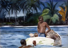 West India Divers 1899 by Winslow Homer