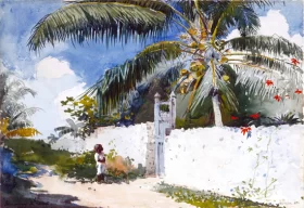 A Garden in Nassau, 1885 by Winslow Homer