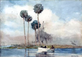 The White Rowboat, St. Johns River, 1890 by Winslow Homer