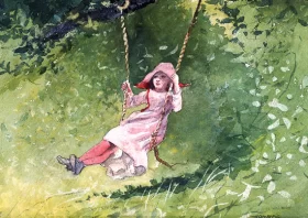 Girl on a Swing, 1879 by Winslow Homer Girl on a Swing, 1879 by Winslow Homer