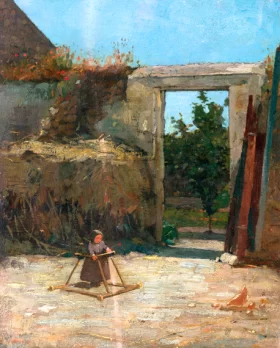 French Farmyard by Winslow Homer