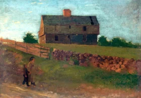 Garrison House, York, Maine, 1875 by Winslow Homer Garrison House, York, Maine, 1875 by Winslow Homer