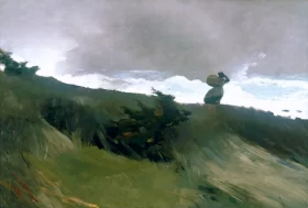 West Wind 1891 by Winslow Homer