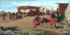 Pitching Quoits, 1865 by Winslow Homer
