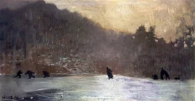 Skating 1865 by Winslow Homer