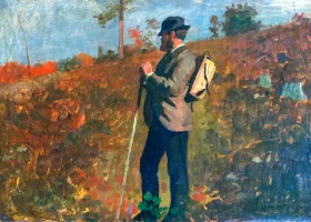 Man with a Knapsack by Winslow Homer Man with a Knapsack by Winslow Homer