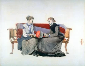 Backgammon, 1877 by Winslow Homer