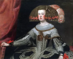Mariana of Austria, Queen of Spain by Diego Velazquez