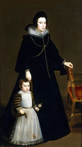 Doña Antonia de Ipeñarrieta y Galdós and Her Son Don Luis 1632 by Diego Velazquez