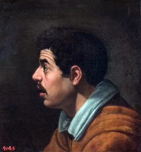 Cabeza De Hombre Joven De Perfil by Diego Velazquez