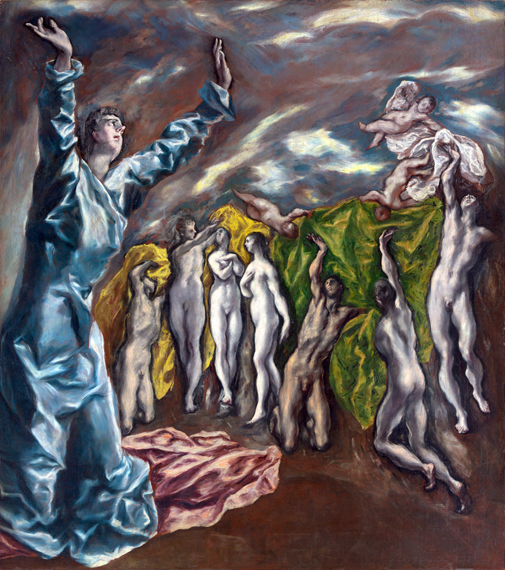 The Vision of Saint John by El Greco, oil painting reproduction on canvas The Vision of Saint John by El Greco