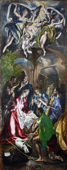 The Adoration of the Shepherds by El Greco, oil painting reproduction on canvas The Adoration of the Shepherds by El Greco