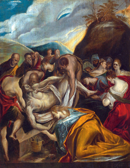 The entombment of Christ by El Greco, oil painting reproduction on canvas The entombment of Christ by El Greco