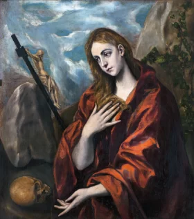 Penitent Magdalena 1590 by El Greco
