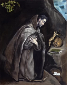 Saint Francis Kneeling in Meditation by El Greco Saint Francis Kneeling in Meditation by El Greco