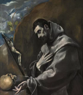 Saint Francis of Assisi in meditation by El Greco Saint Francis of Assisi in meditation by El Greco