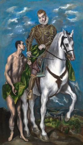 Saint Martin and the Beggar by El Greco Saint Martin and the Beggar by El Greco