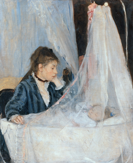 The Cradle 1872 by Berthe Morisot, oil painting reproduction on canvas The Cradle 1872 by Berthe Morisot