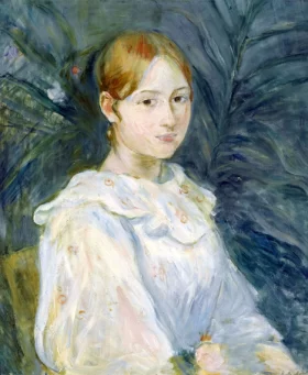 Alice Gamby en Buste 1896 by Berthe Morisot