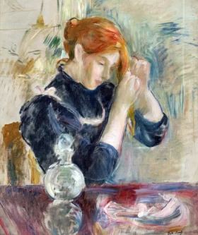 Devant la toilette 1894 by Berthe Morisot Devant la toilette 1894 by Berthe Morisot