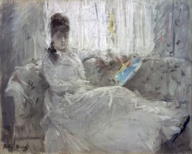 Daydreaming 1877 by Berthe Morisot Daydreaming 1877 by Berthe Morisot