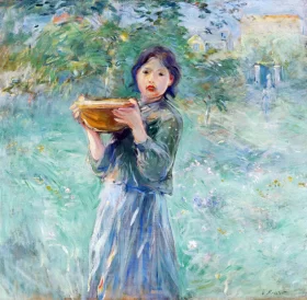 La Jatte de lait 1890 by Berthe Morisot La Jatte de lait 1890 by Berthe Morisot