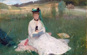 Reading 1873 by Berthe Morisot Reading 1873 by Berthe Morisot