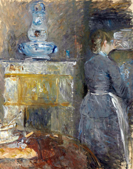 Dans la salle à manger 1880 by Berthe Morisot