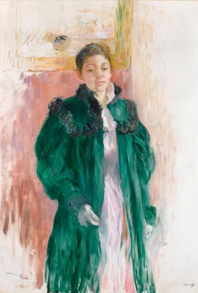Jeune Fille au Manteau Vert by Berthe Morisot